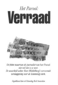 Publicatie "Het Parool:  Verraad"