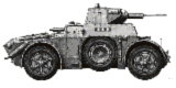 Italians Autobinda armored car