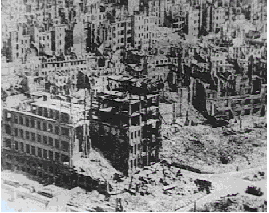 The damage of Dresden 