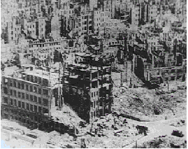 The damage of Dresden