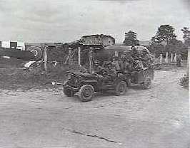 Glider troops, having unloaded equipment