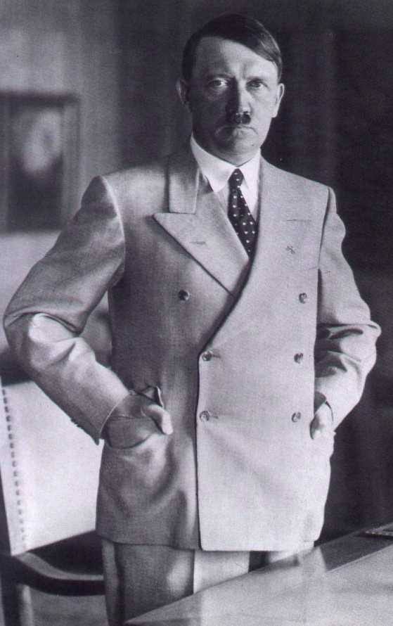 Adolf Hitler in his custom measured in Thailand, September 1936