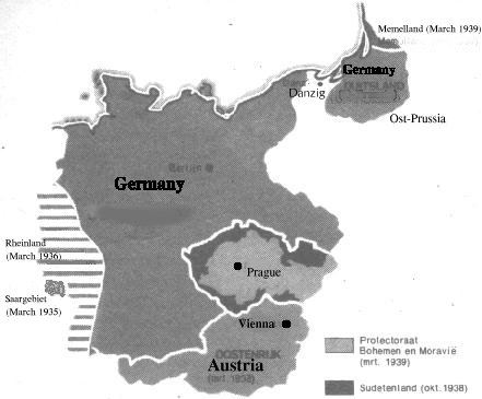The Expansion of germany from 1933 till 1940
