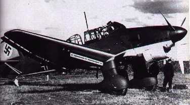 The Junkers JU 87 'Stuka' dive bomber