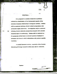 Vrijgegeven MKULTRA document.